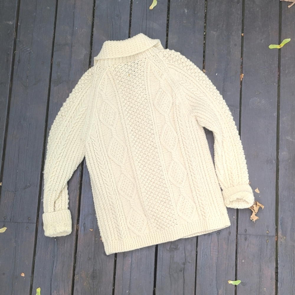 Vintage Aran Knit Cardigan - Picture 7 of 8